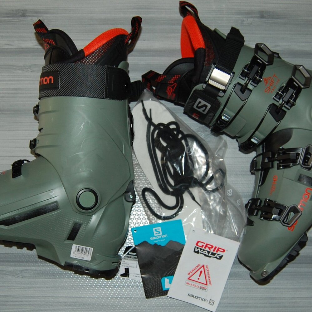 Salomon Shift 130 Pro Touring Ski Boots Size 27.5, 9.5 Sole Length 316mm